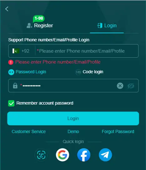 Login Page